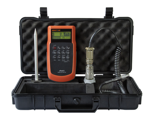 vPod II vibration meter kit comes with complete accessories
