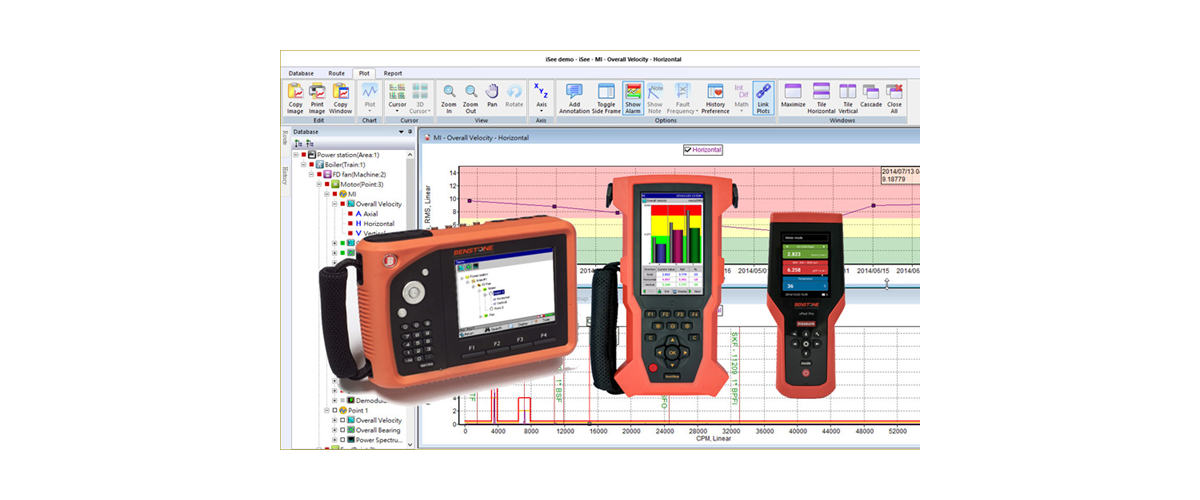 iSee Condition Monitoring Software for bearing failure detection