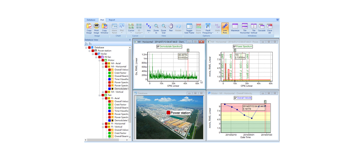 Machinery health monitoring software