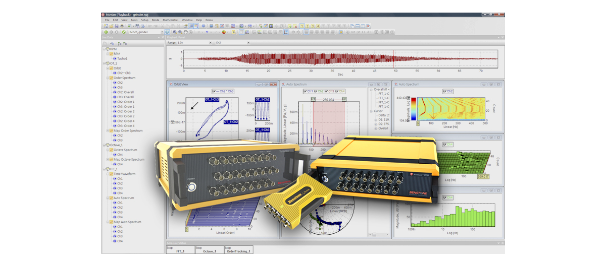 Novian 4-128 Channel Sound & Vibration Analyzer