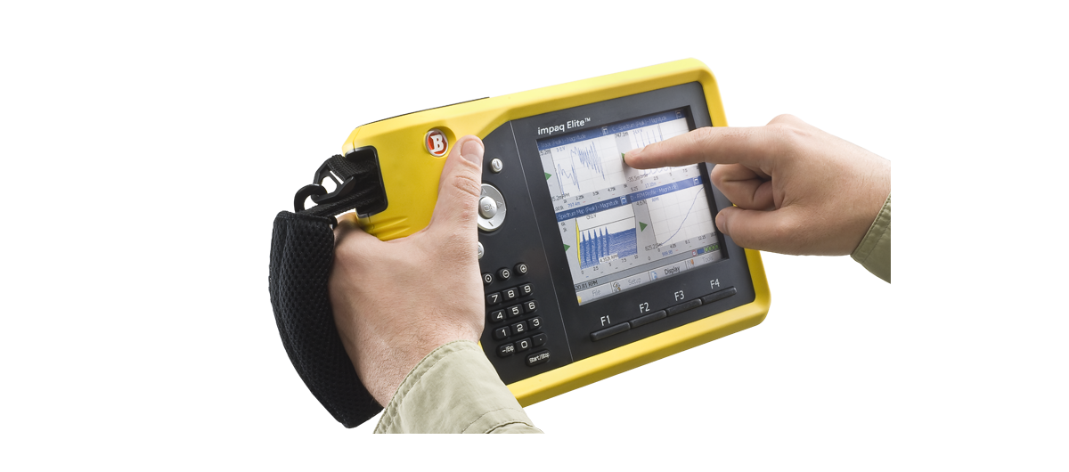 impaq Elite handheld vibration analyzer Born for In-Field Testing