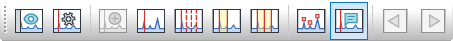 Software icons of dynamic signal analyzer